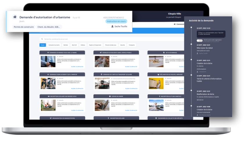 Le portail citoyen qui centralise toutes les démarches en ligne de votre commune
